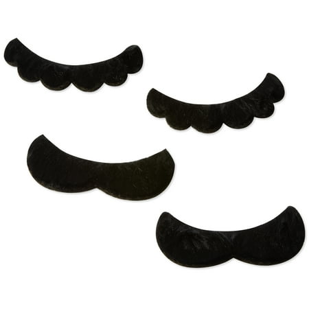 Super Mario Luigi and Mario Party Favor Mustaches, 4ct