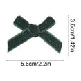 thumbnail image 3 of chaungfeng Glitter Velvet Bow, Mini Christmas Decoration, for DIY Tree, Gift Bag Embellishment, Wedding Party, 2.2"x1.4", 3 of 6