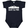 thumbnail image 3 of Inktastic Seattle Washington Skyline Wa Cities Boys or Girls Baby Bodysuit, 3 of 5