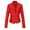 Red, variant on Efsteb Womens Elegant Stylish Leather Jacket Long Sleeved Zippered Lapel Fashion Versatile Outwear Fashionable Trendy Coat Black L