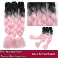 thumbnail image 2 of Ombre Jumbo Braiding Hair Extensions High Temperature Synthetic Twist Hair Multiple Colored Hair, 2 of 5