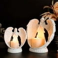 thumbnail image 3 of Candelabro de aromaterapia con forma de ángel de oración con alas blancas puras, accesorios de decoración para sala de estar, comedor, boda, ambiente romántico para pareja, 3 of 5