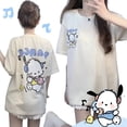 thumbnail image 2 of Sanrio-Camiseta Kawaii de Pochacco para niña, Top de manga corta con estampado de dibujos animados, sudadera de Anime que combina con todo para estudiantes, regalo, 2 of 4