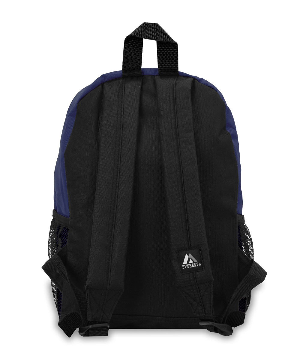 Everest Unisex Slant Pocket 13" Backpack Navy Blue Black - image 3 of 4