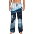 thumbnail image 1 of Balery Blue Thunder Storm Dragon Pantalones de pijama para hombre, pijama ultraligero, pantalón de descanso-Small, 1 of 6
