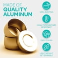 thumbnail image 4 of Hearts & Crafts Tin Candle Jars for Making Candles - Candle Tins 4oz - 24 Tin Candle Jars with Lids for Candle Making - Gold, 4 of 5