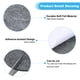 thumbnail image 3 of Fieltro para base de lámpara de 10 pulgadas de diámetro Uxcell, paquete de 5, fieltro antideslizante y antiarañazos de 2 mm de grosor, gris, 3 of 7