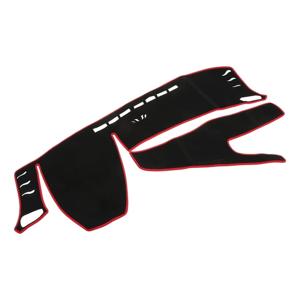 Cubierta de tablero Unique Bargains para Lexus UX 2018-2020, alfombrilla de tablero interior de poliéster negro y rojo antideslizante