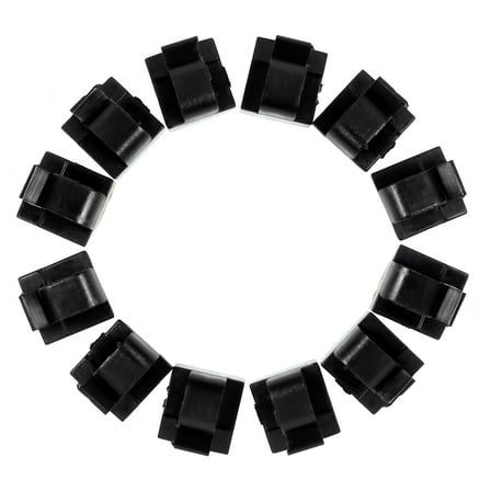 MEIBUTYUP 50Pcs Black Wire Buckle Self Adhesive Cable Clips for Home Use