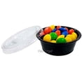 thumbnail image 6 of Empress 1.5 oz. BLACK Plastic Disposable Portion Souffle Container Food Cups with Lids (Pack of 100 Sets), 6 of 6