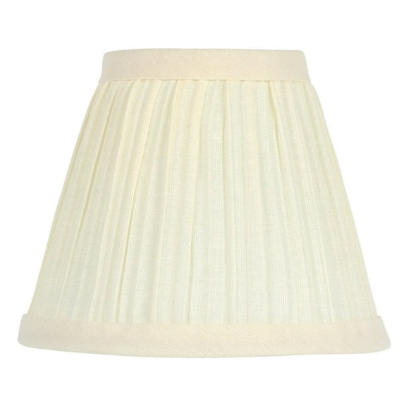 Eggshell 5 Inch Pleated Retro Drum Chandelier Lamp Shade