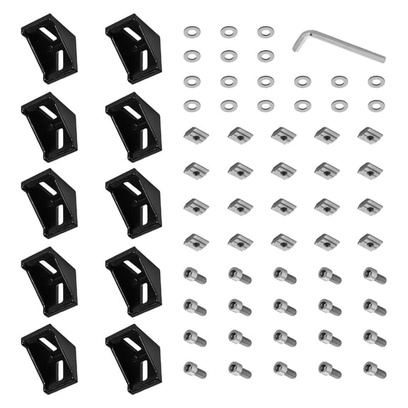 Strengthened 90 Degree Aluminum Connectors For Profile Joint Assembly