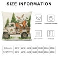 thumbnail image 5 of PHYHOO  Easter Pillow Cover  Spring Farmhouse Bunny Truck Carrots Rabbit Decor Spring Outdoor Decorative Throw Cushion Case for Sofa Couch Home Bed, 5 of 5