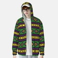 thumbnail image 4 of Kll Carnival Mardi Gras Print Men'S Women’s Upf 50+ Sun Protection Outdoor Hoodie Jacket Long Sleeve Fishing Hiking Performance Shirt- 3x-Large, 4 of 8