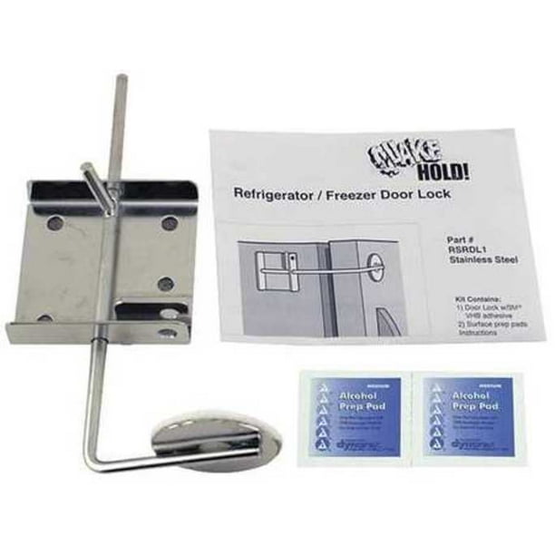 Refrigerator/Freezer Door Lock, Silver