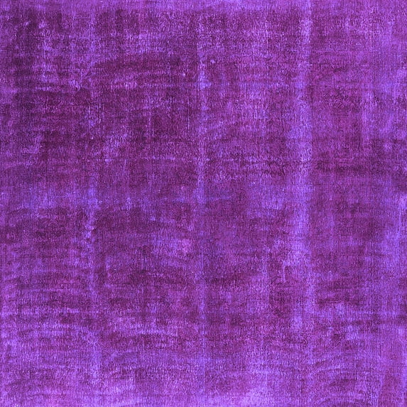 Ahgly Company Indoor Square Oriental Purple Industrial Area Rugs, 6' Square