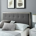 thumbnail image 2 of Modway Willow Twin Wood Platform Bed With Splayed Legs, Gray Charcoal, 2 of 12