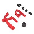 thumbnail image 4 of Piezas de actualización de soporte de motor de coche RC Soporte de montaje de motor de aleación de aluminio ajustable RC Rojo, 4 of 5