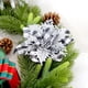 thumbnail image 5 of Adornos navideños, flores navideñas tejidas, adornos navideños, adornos de coronas navideñas, accesorios para decorar árboles de Navidad, flores decorativas navideñas, inserto de tela, 5 of 6