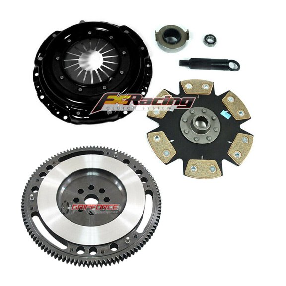 FX XTREME 6-PUCK RIGID CLUTCH KIT+RACE FLYWHEEL FITS 92-93 ACURA INTEGRA