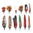 thumbnail image 2 of Plumas de sombrero,Plumas para sombreros Fedora Manualidades con plumas,Plumas surtidas para sombrero de vaquero para hombre y mujer,Plumas coloridas,accesorios decorativos de, 2 of 8