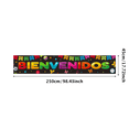 thumbnail image 3 of Colorful Multicolored Bienvenidos Banner Party Decor Background for Welcome Parties Celebration Events Gatherings Photo Props Backdrop, 3 of 6