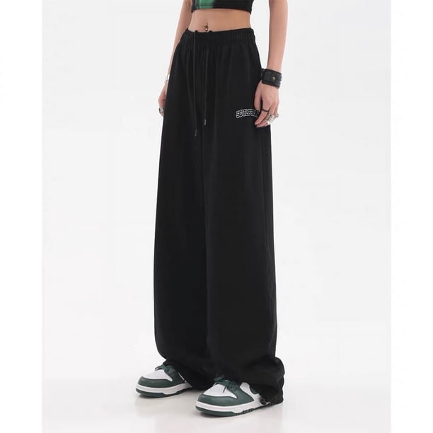 Pantalones deportivos de algodón para mujer, holgados, informales, con rayas laterales, diseño Sense, pantalones deportivos de moda