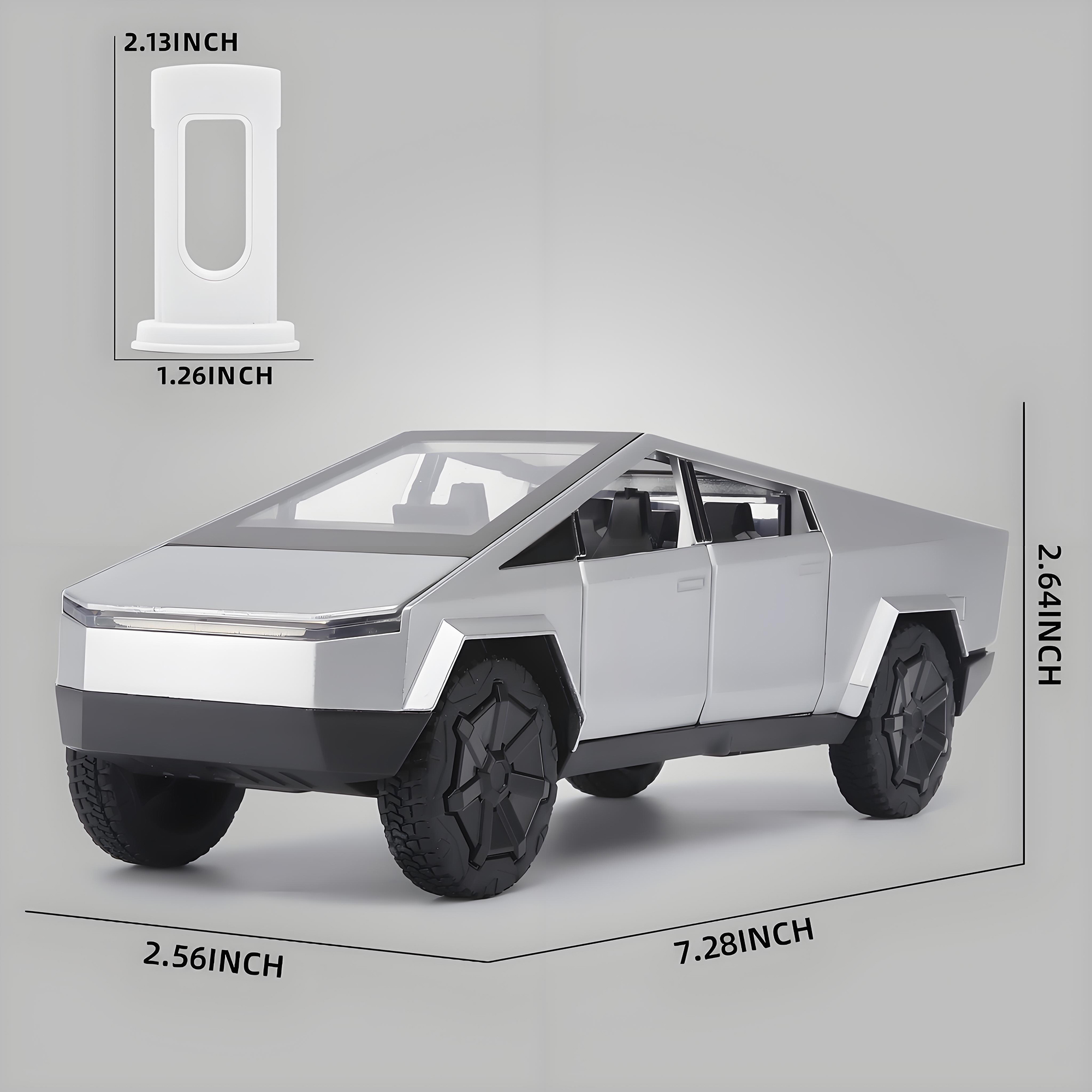 Anmyjuly Alloy Silver Pickup Truck Model 1:32 photo 7