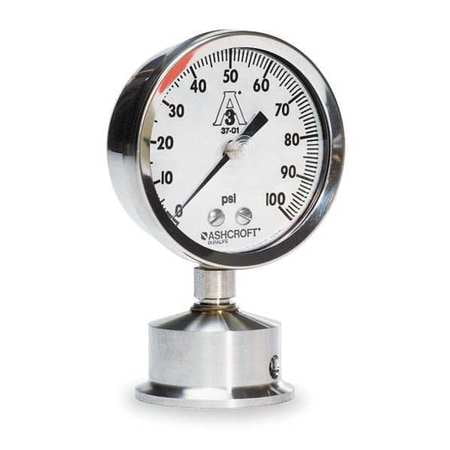 NEW ASHCROFT 35W1005PH02LXULZG300# Pressure Gauge 0 to 300 psi 3-1/2In 