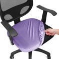 thumbnail image 1 of LAICAIW Housse de Siège de Chaise de Bureau Extensible Résistante à l'Eau Spandex Extensible Jacquard Housse de Chaise d'Ordinateur pour Chaises de Bureau Siège Velours Violet, 1 of 7