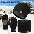 thumbnail image 2 of Ardenknit Winter Set, 3 Piece Set Windproof Knit Hat, Scarf and Gloves, for Cold Weather,Practical winter accessories, 2 of 6