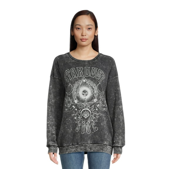 Self Esteem Juniors Mineral Wash Graphic Sweatshirt, Sizes S-XL