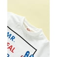 thumbnail image 6 of Aojekbee Independence Day Baby Boys Outfits Summer Letter Print Short Sleeve T-Shirt and Elastic Star Stripe Shorts Set, 6 of 10
