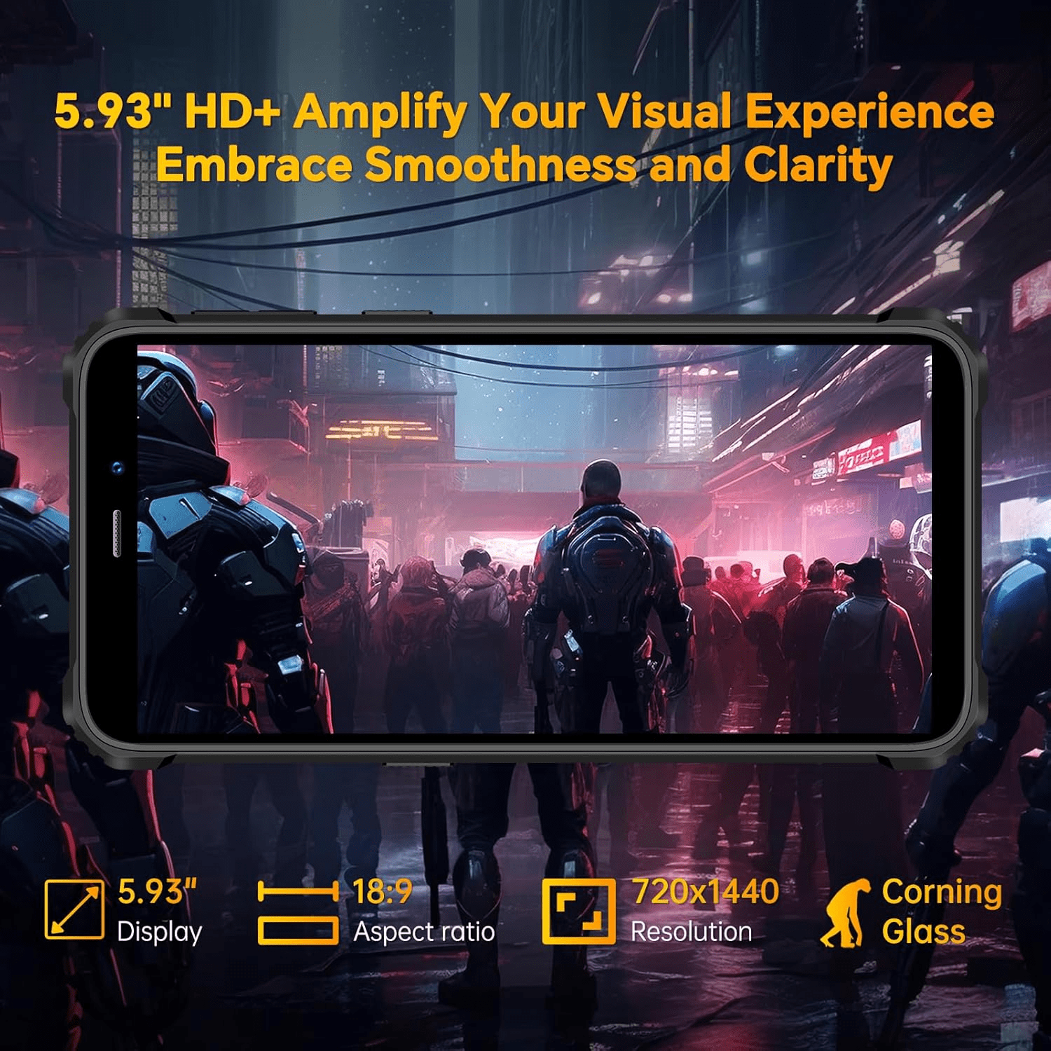 OUKITEL WP32 Rugged Smartphone - 12GB RAM+128GB ROM 1TB Expansion Android 14 Rugged Cell Phone, 6 inches Big Screen, 6300mAh Battery 20MP+5MP Camera, 4G Dual SIM,NFC,BT5.0,Face ID,T-Mobile, Green