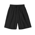 thumbnail image 6 of Binmer Women’s Drawstring Elastic Waist Casual Loungewear Shorts, Womens and Women's Black,Size M-3XL, 6 of 7