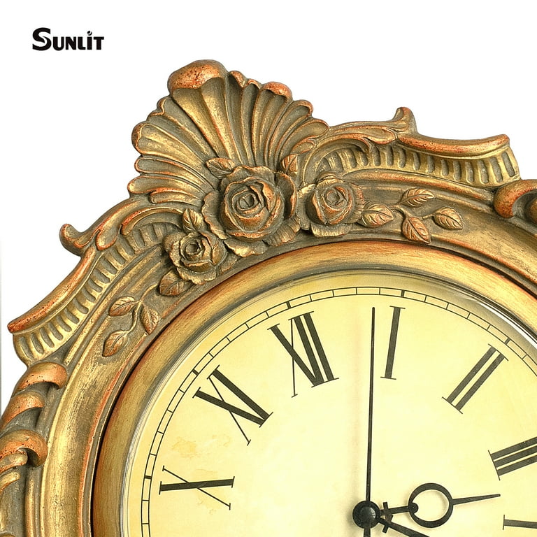 Sunlit Vintage Wall Clock, European Style Decorative Retro Wall