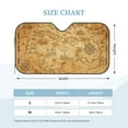 thumbnail image 2 of Kdxio Old Vintage Map Of Sea Print Windshield Sun Shade, Foldable Sun Blocker for Car,Truck,SUV Automotive Interior Sun Protection,Reflective Shade for Front Windshield(Small), 2 of 6