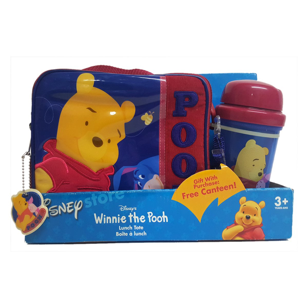Winnie The Pooh Light Blue Lunch Box Lunch Bag and Adjustable Strap Insulated
