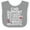 Heather and White, variant on Inktastic CHD Awareness Month Boys or Girls Baby Bib