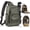 Green, variant on Camera Sling Bag, DSLR/SLR/Mirrorless Camera Backpack Case Shockproof Photography Backpack with Tripod Holder & Removable Modular Inserts Compatible with ///