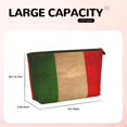 thumbnail image 3 of Vintage Italian Flag Travel Handbag Leather Purse Organizer Tidy Bag Purse Toiletry Clutch For Women, 3 of 7