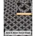 thumbnail image 4 of Upgraded Waffle Bath Mat, Super Absorbent Non Slip Bath Mats for Bathroom Floor, Machine Washable Bathroom Rugs with Tassels, Rubber Backed Bathroom Mats, Ultra Soft,Dark Grey 17" x 24", 4 of 7