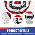 thumbnail image 4 of Super Tough 18in x 36in Pleated Fan | Traditional Bunting - 6-Pack | Heavy-Duty Polyester | Sewn Stripes & Appliquéd Stars | Indoor & Outdoor Patriotic Decoration | Durable & Weather-Resistant, 4 of 7