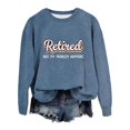 thumbnail image 3 of Tiweut Long Sleeve Sweatshirt for Women Hoodless Crewneck Sweatshirt Loose Pullover Letter Print Tops, 3 of 3
