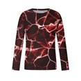 thumbnail image 5 of Honeeladyy Men's 3D Print T Shirts Funny Graphics Pattern Crewneck Long Sleeve Tees Athletics Workout Top #Ni-Red-XXXL, 5 of 5
