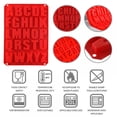 thumbnail image 6 of DIY Ice Tray Kitchen Cake Pan, Silicone Large Alphabet Ice Chocolate Letter Cake Mould Cake Jelly Cupcake Cookie Baking Mold Non-stick Kitchen Baking Stencil, 6 of 14