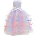 thumbnail image 5 of Princess Unicorn Dress for Girls with Headband Birthday Pageant Halloween Party Costume, 5 of 7