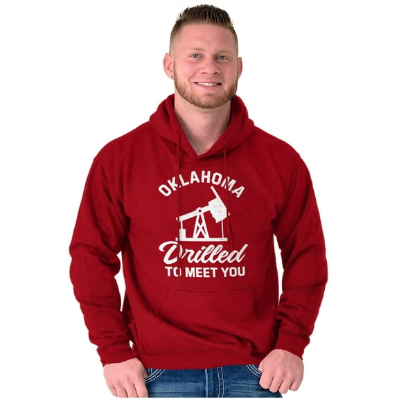 Oklahoma OK Pun Drilled to Meet You Hoodie Sweatshirt Women Men Brisco Brands 2X