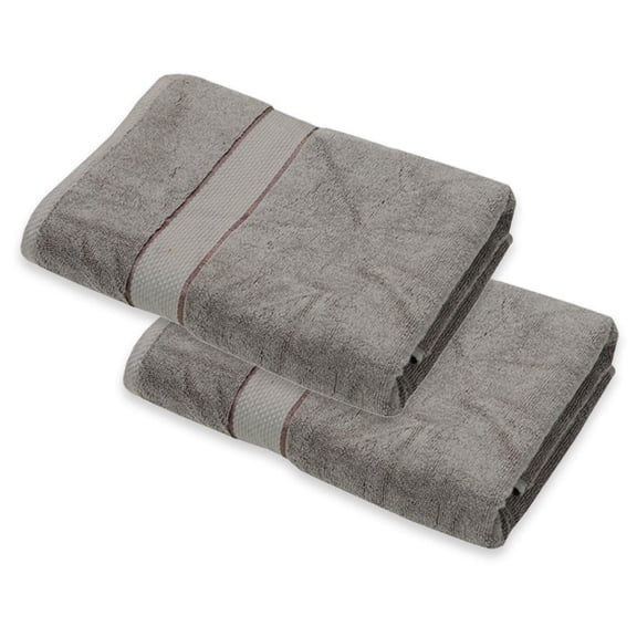 Grey Towel Set of 2 (100% Cotton, 27" x 56", GSM 620)