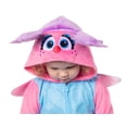 thumbnail image 3 of Sesame Street Toddler Kids' Union Suit Embroidered Hooded Footless Character Pajama Lounge Sleepwear - Elmo Abby Cadabby, 3 of 7